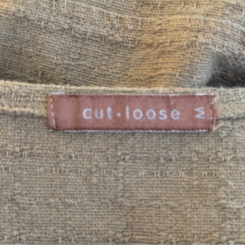 Cut Loose Canvas Texture Long Tunic
Vest with Pockets - Picture 13 of 15